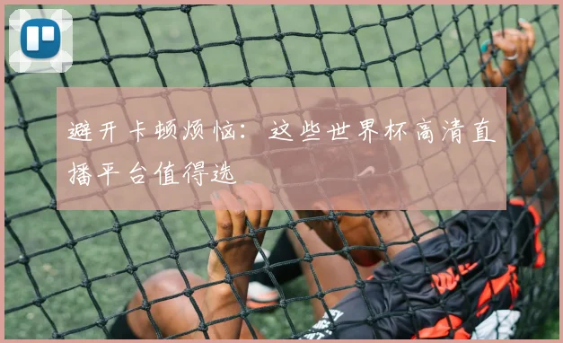 避开卡顿烦恼：这些世界杯高清直播平台值得选